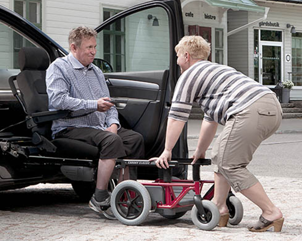 Automobile Adaptation with Swivel Seats for Physically Challenged
